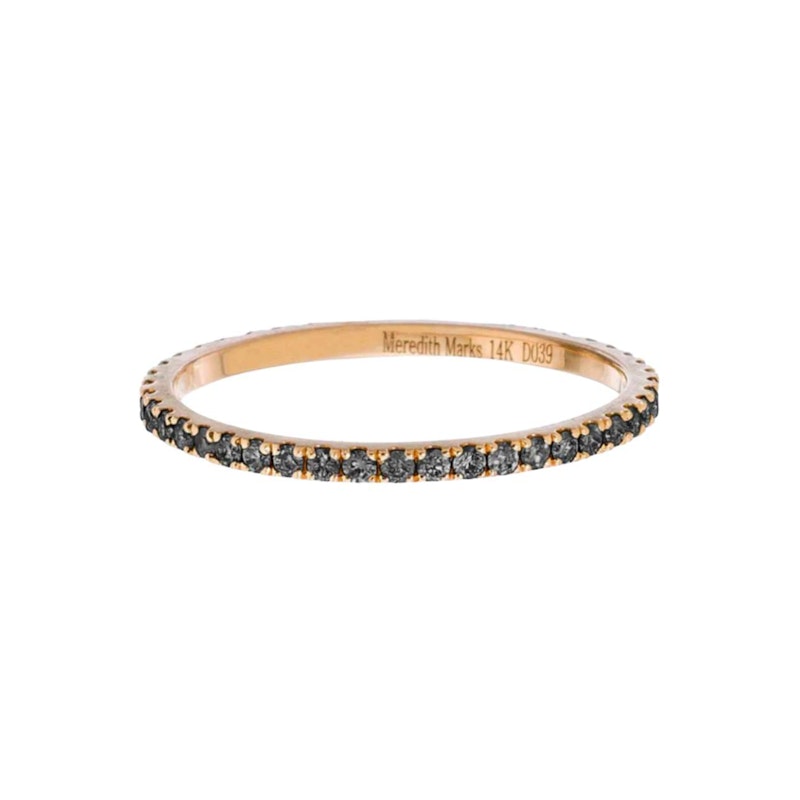 Meredith Marks 14k Rose Gold Josephine Black Diamond Ring
