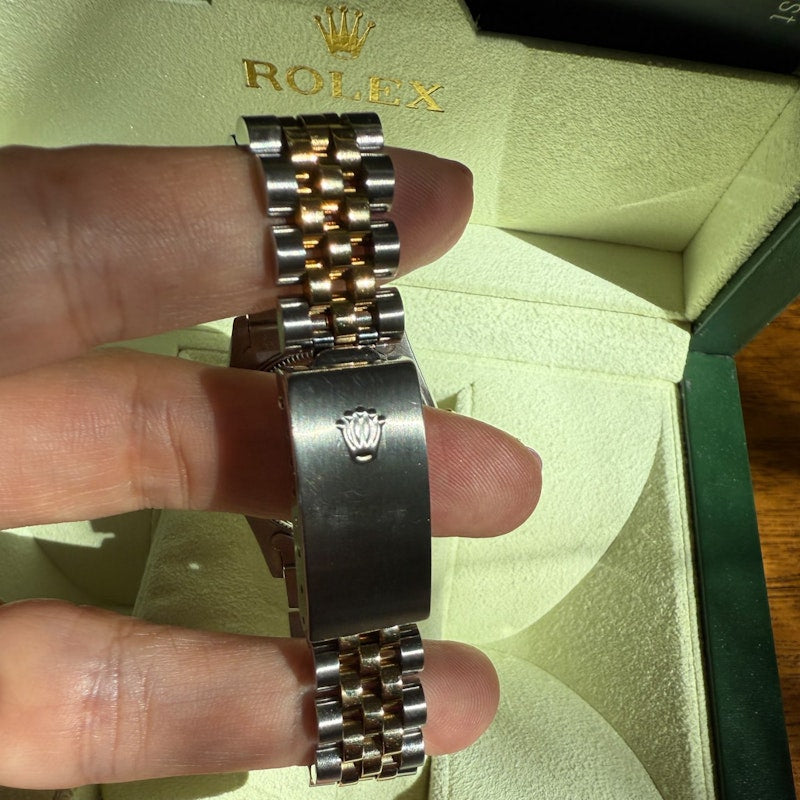Rolex Datejust 31mm Champagne Dial with 18k Yellow Gold and Stainless Steel Jubilee Band