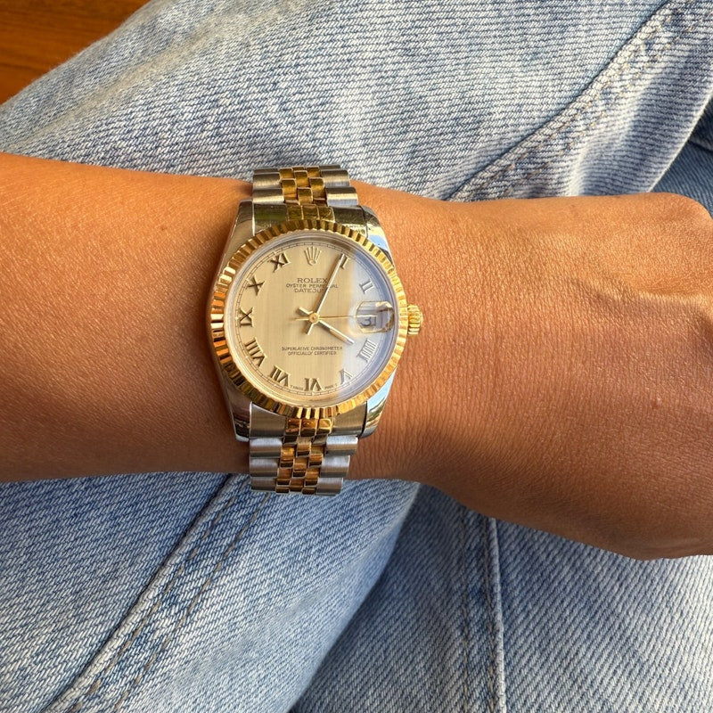 Rolex Datejust 31mm Champagne Dial with 18k Yellow Gold and Stainless Steel Jubilee Band