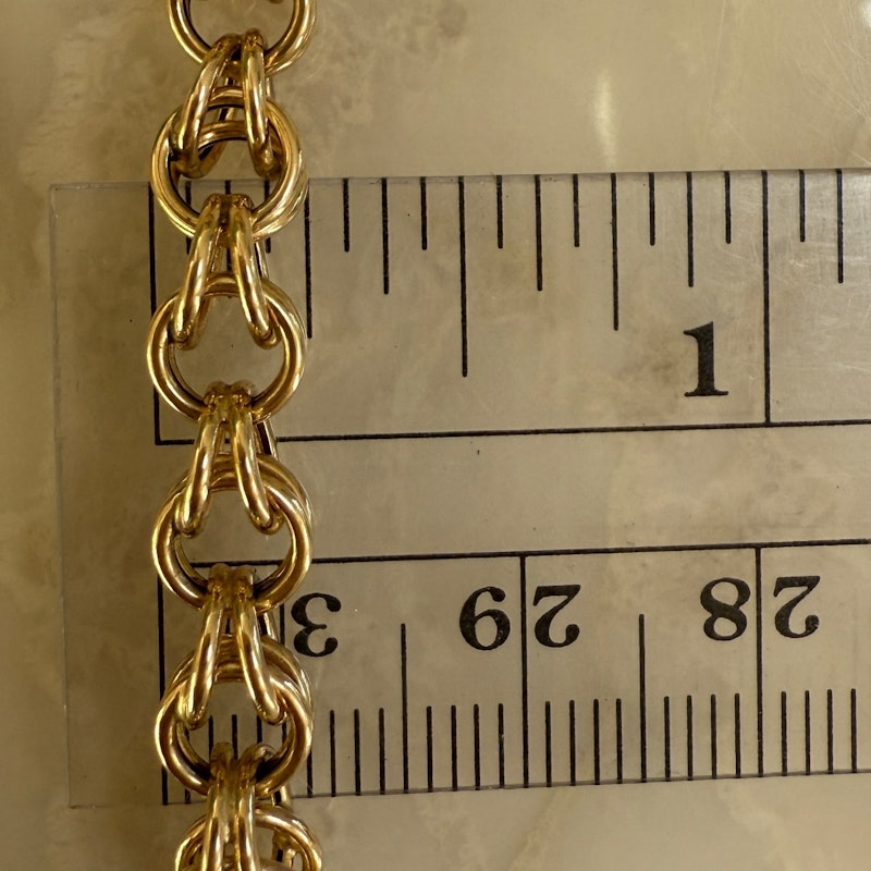 Mason and Books 14k Yellow Gold Crocheted Chain Necklace