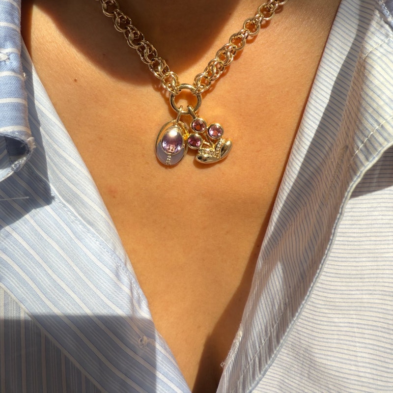 Mason and Books 14k Yellow Gold Crocheted Chain Necklace