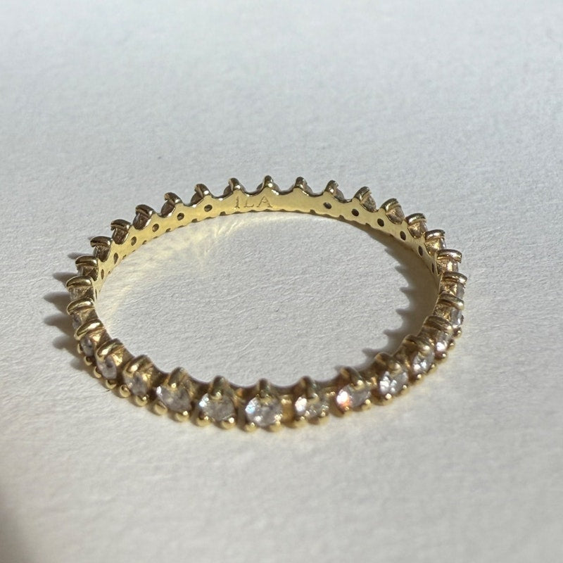 ILA 14k Yellow Gold Reed Diamond Ring