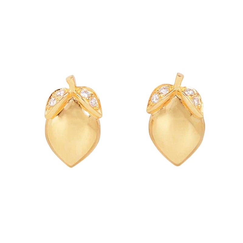 Sorellina 18k Yellow Gold Lemon Stud Earrings