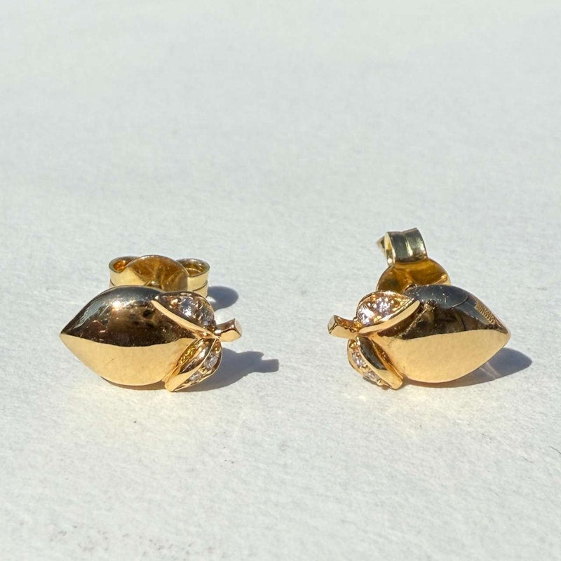 Sorellina 18k Yellow Gold Lemon Stud Earrings