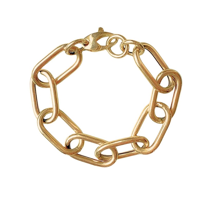 Sig Ward 14k Yellow Gold Large Oval Link Chain Bracelet