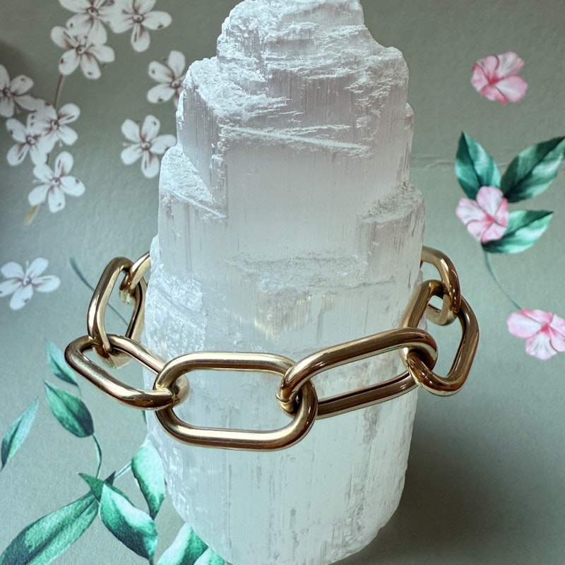 Sig Ward 14k Yellow Gold Large Oval Link Chain Bracelet