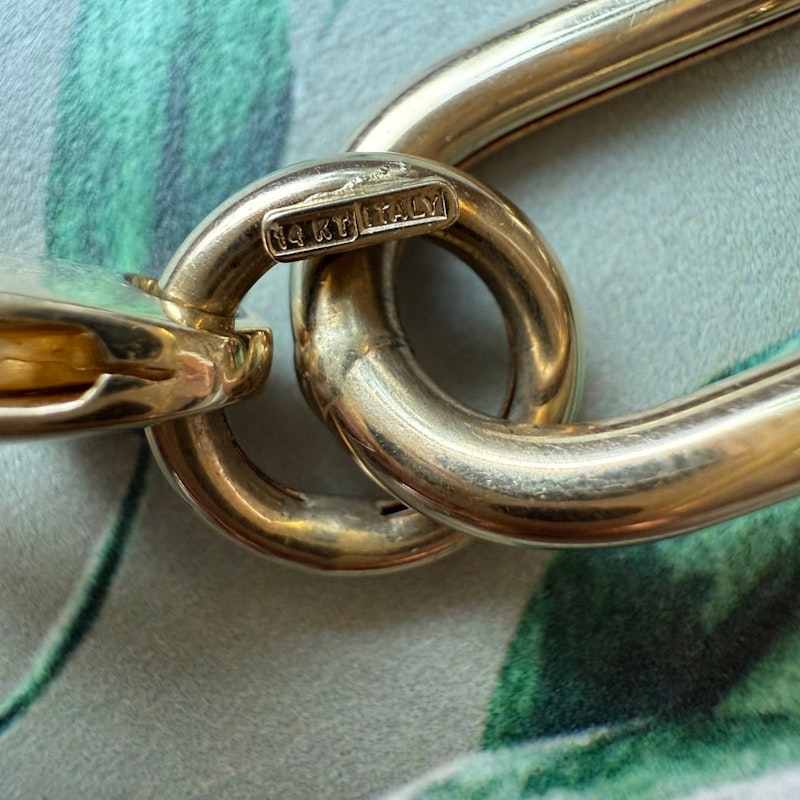 Sig Ward 14k Yellow Gold Large Oval Link Chain Bracelet