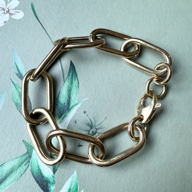 Sig Ward 14k Yellow Gold Large Oval Link Chain Bracelet