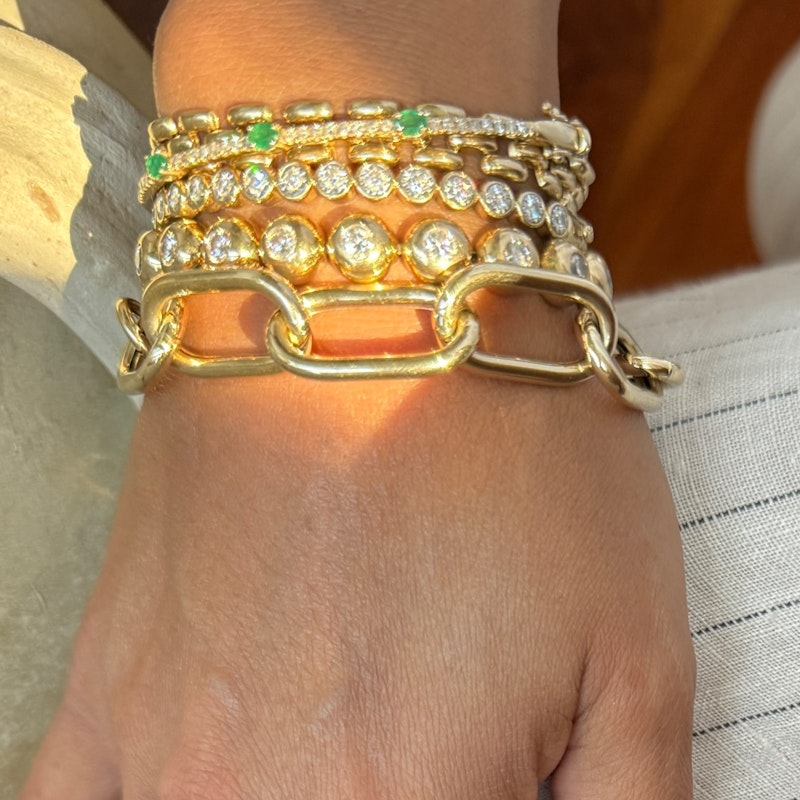 Sig Ward 14k Yellow Gold Large Oval Link Chain Bracelet