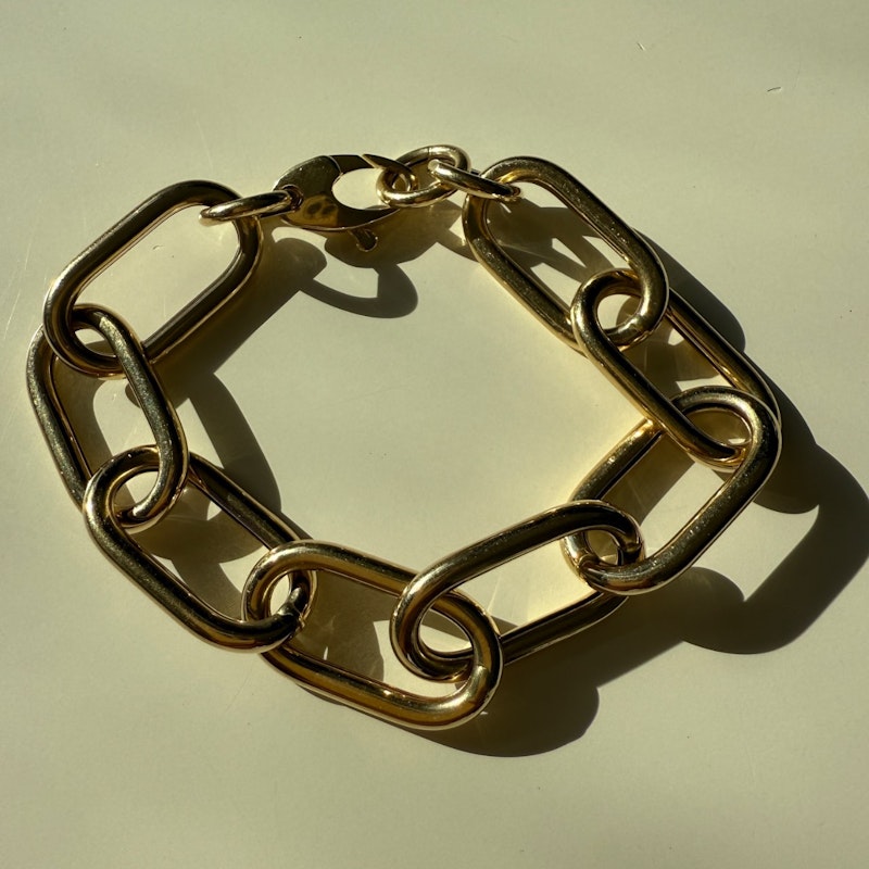 Sig Ward 14k Yellow Gold Large Oval Link Chain Bracelet