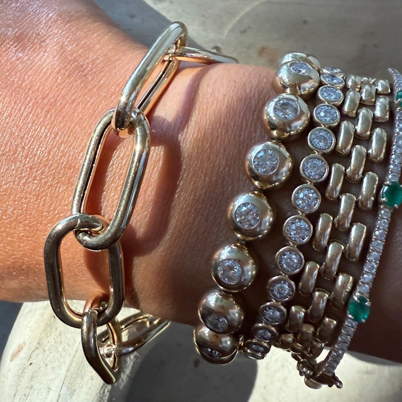 Sig Ward 14k Yellow Gold Large Oval Link Chain Bracelet