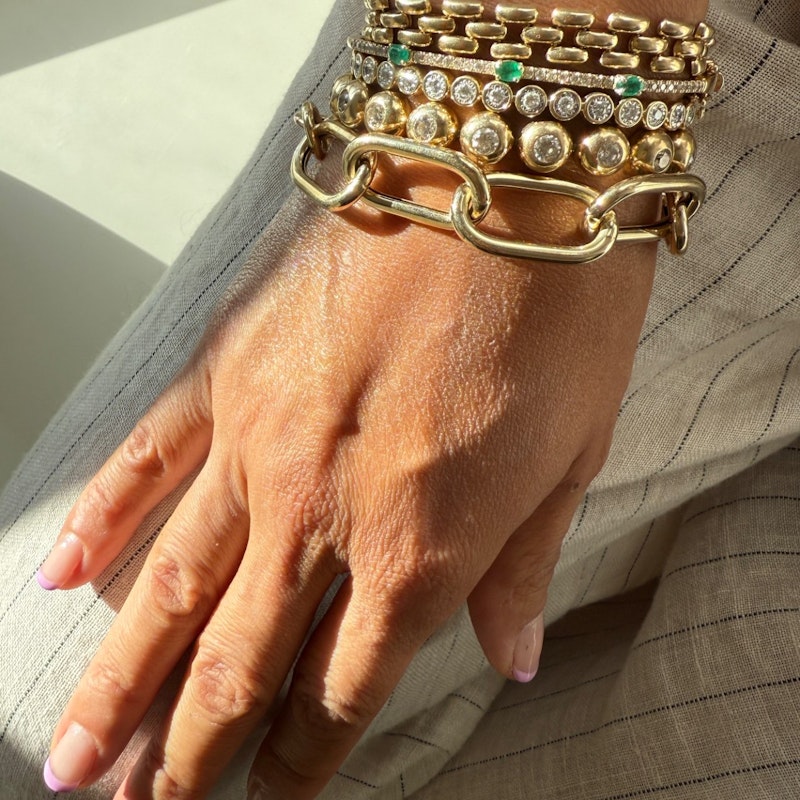 Sig Ward 14k Yellow Gold Large Oval Link Chain Bracelet