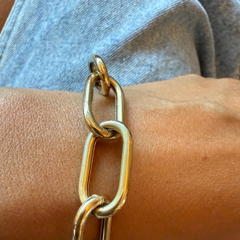 Sig Ward 14k Yellow Gold Large Oval Link Chain Bracelet