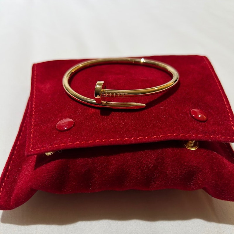 Cartier 18k Yellow Gold Juste Un Clou Bracelet – Classic, Size 17