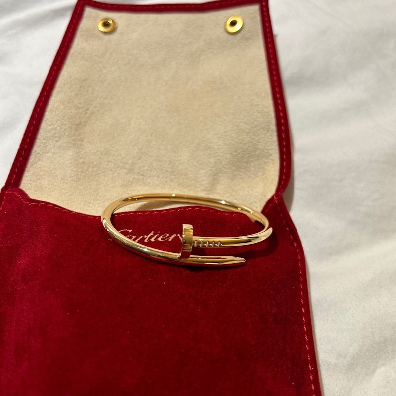 Cartier 18k Yellow Gold Juste Un Clou Bracelet – Classic, Size 17