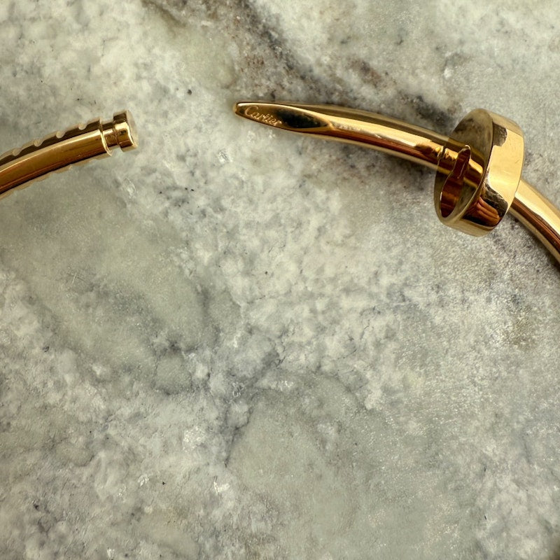 Cartier 18k Yellow Gold Juste Un Clou Bracelet – Classic, Size 17