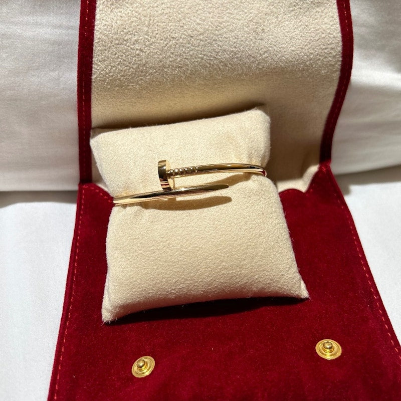 Cartier 18k Yellow Gold Juste Un Clou Bracelet – Classic, Size 17