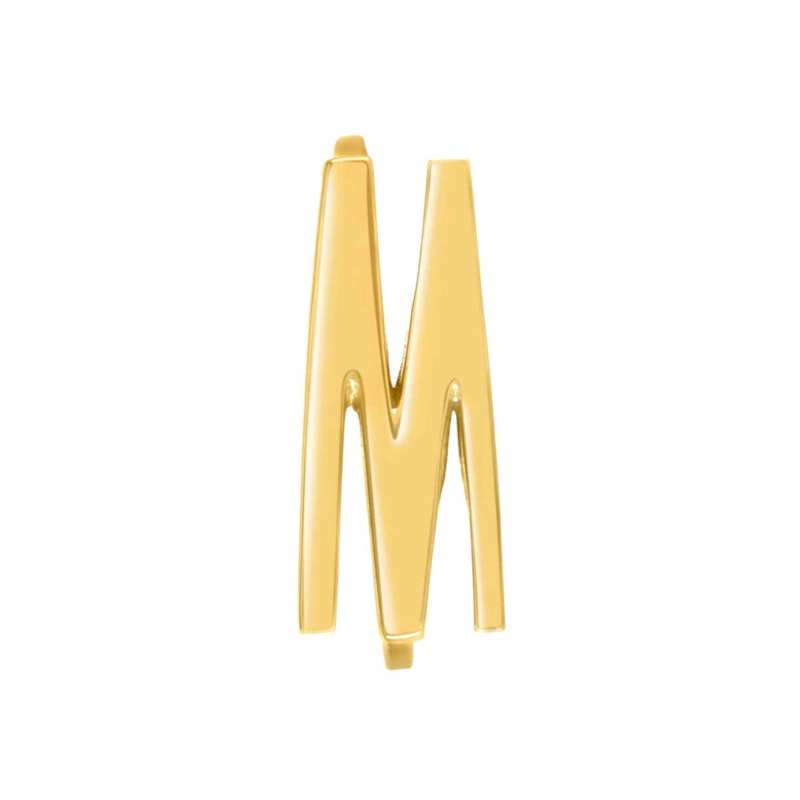 KWIT 14k Yellow Gold Letter "M" Ring