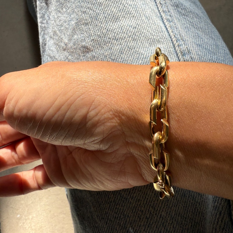 FoundRae Small Strong Hearts Love Link Bracelet