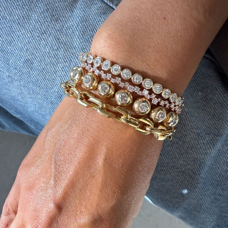 FoundRae Small Strong Hearts Love Link Bracelet