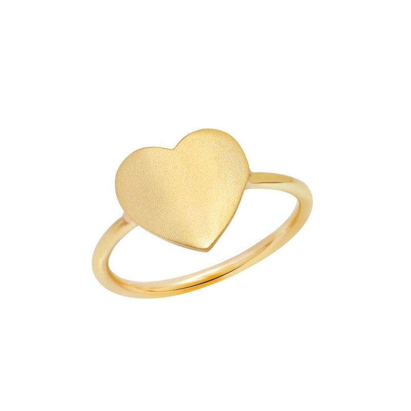 Molly Sims x Shylee Rose 14k Yellow Gold Large Solid Heart Ring