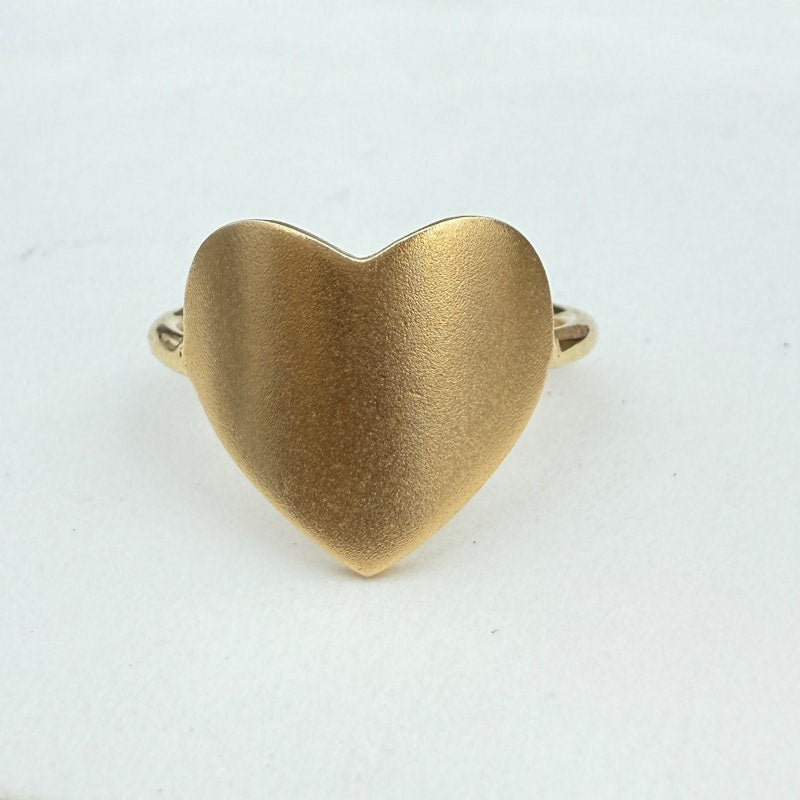 Molly Sims x Shylee Rose 14k Yellow Gold Large Solid Heart Ring