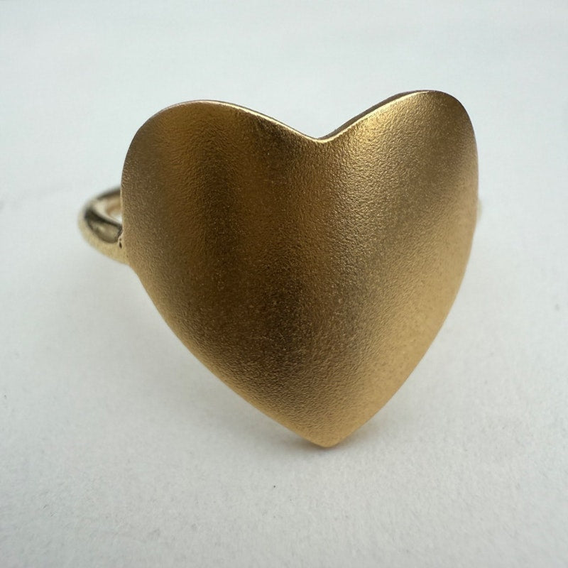 Molly Sims x Shylee Rose 14k Yellow Gold Large Solid Heart Ring