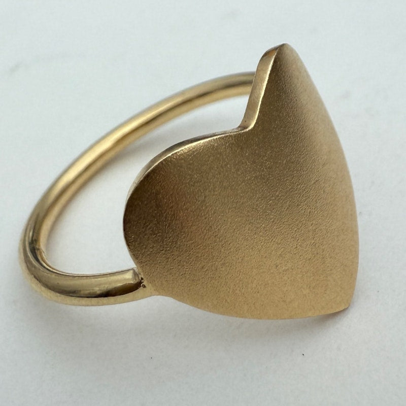 Molly Sims x Shylee Rose 14k Yellow Gold Large Solid Heart Ring