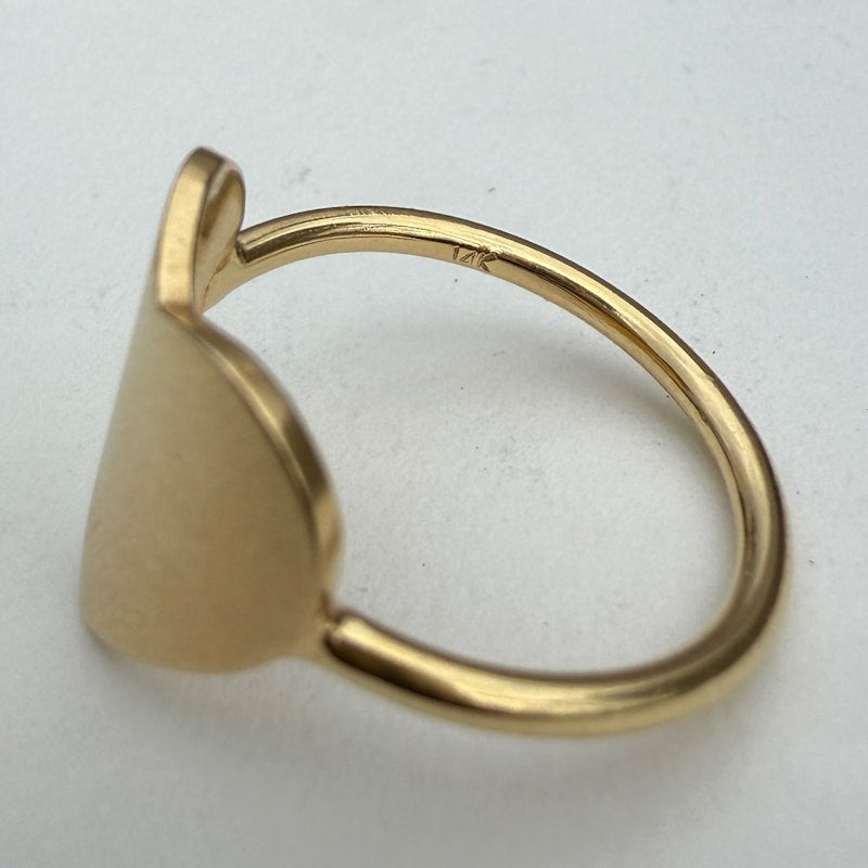 Molly Sims x Shylee Rose 14k Yellow Gold Large Solid Heart Ring