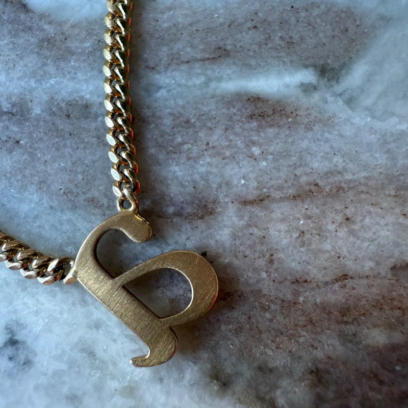 Shylee Rose 14k Yellow Gold Lowercase Roman Times “a” Initial Necklace