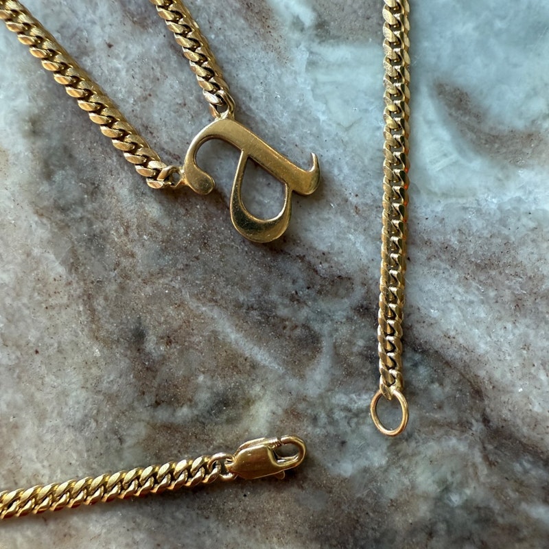 Shylee Rose 14k Yellow Gold Lowercase Roman Times “a” Initial Necklace