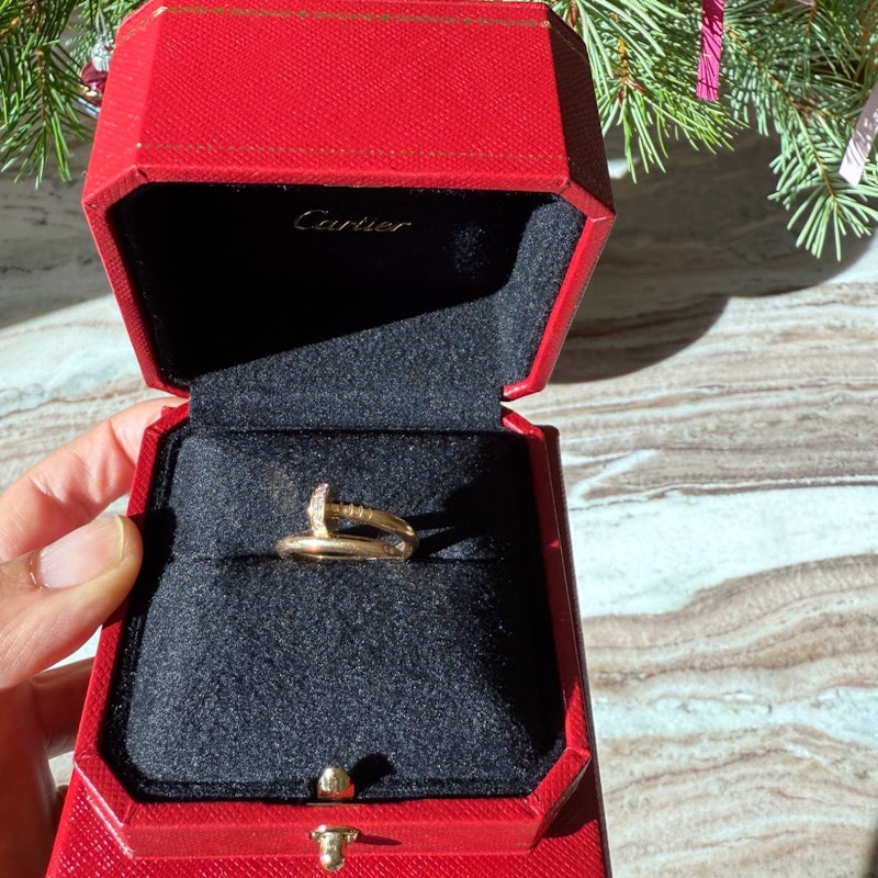 Cartier 18k Yellow Gold Juste Un Clou Diamond Nail Ring