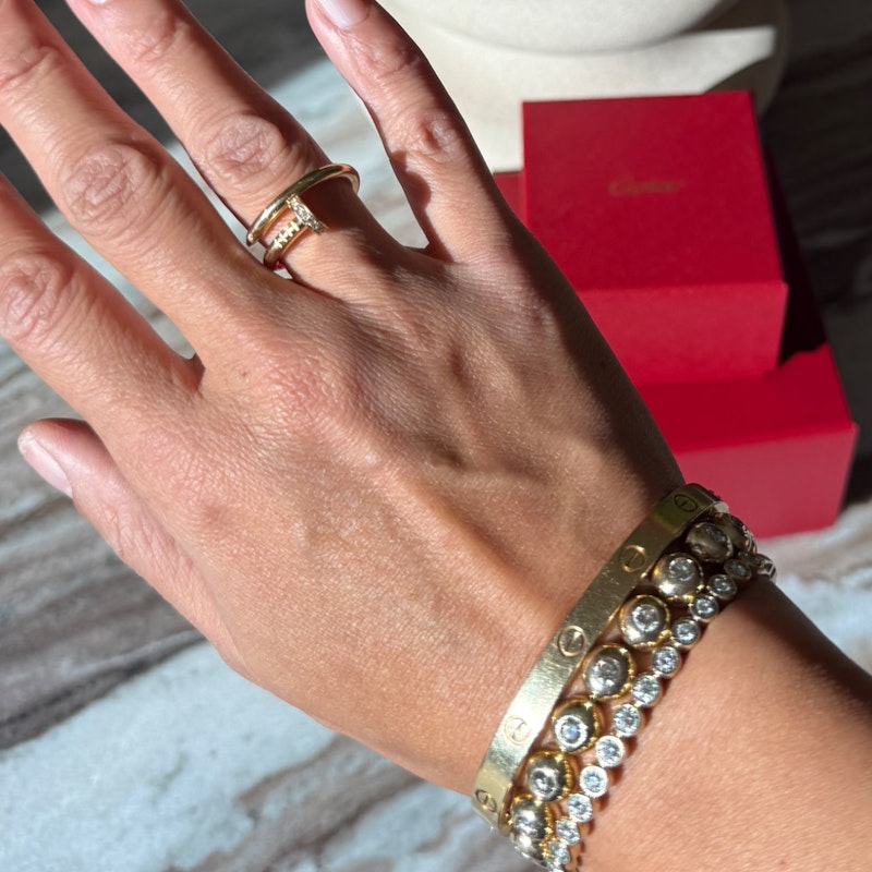 Cartier 18k Yellow Gold LOVE Bracelet, Classic Model, Size 18