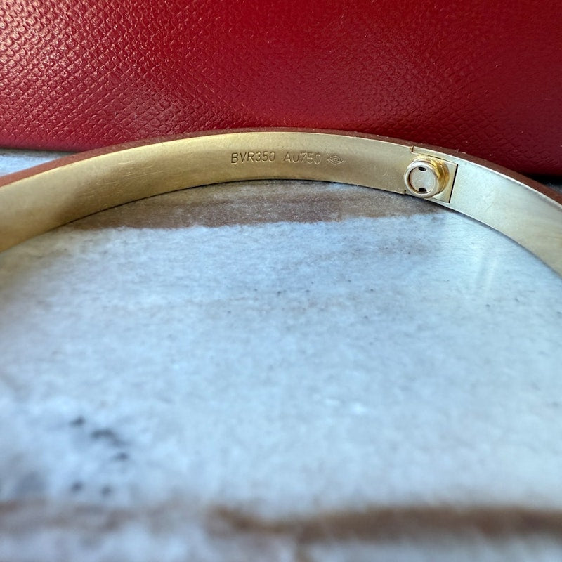 Cartier 18k Yellow Gold LOVE Bracelet, Classic Model, Size 18