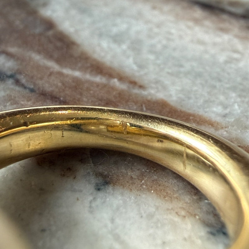 Cartier 18k Yellow Gold Toi & Moi Pearl Ring