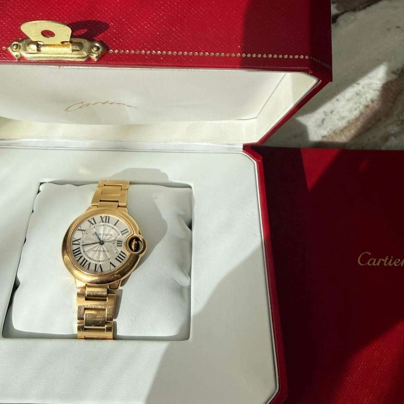 Cartier Ballon Bleu 33mm 18K Yellow Gold Automatic Watch