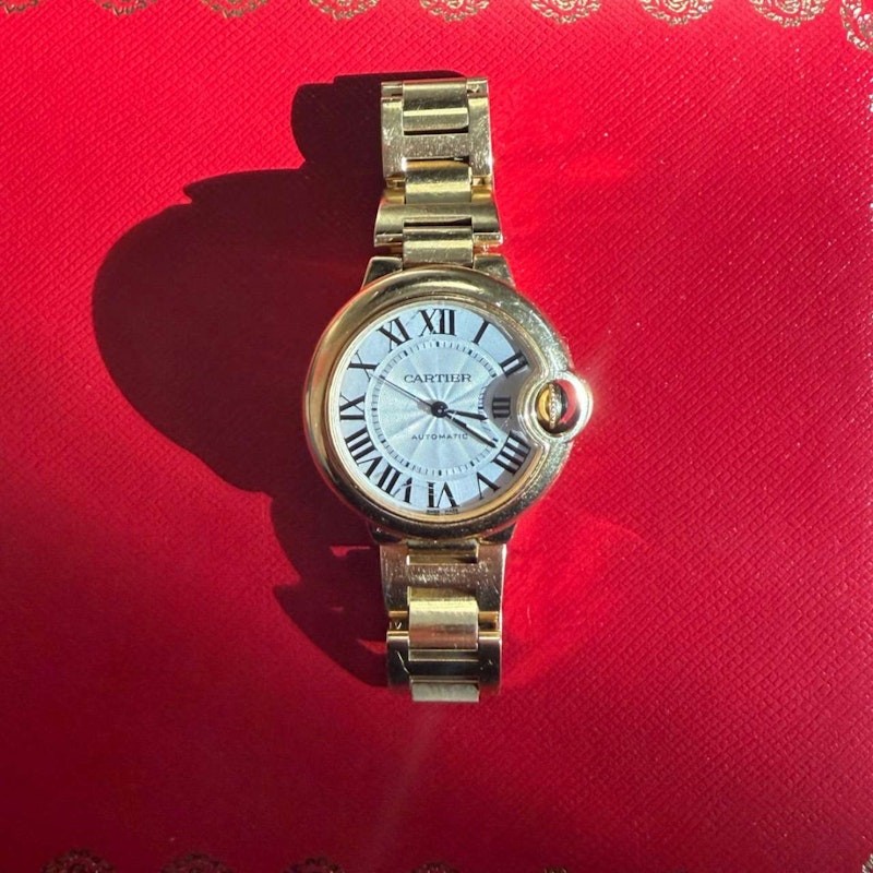 Cartier Ballon Bleu 33mm 18K Yellow Gold Automatic Watch