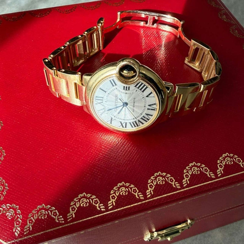 Cartier Ballon Bleu 33mm 18K Yellow Gold Automatic Watch