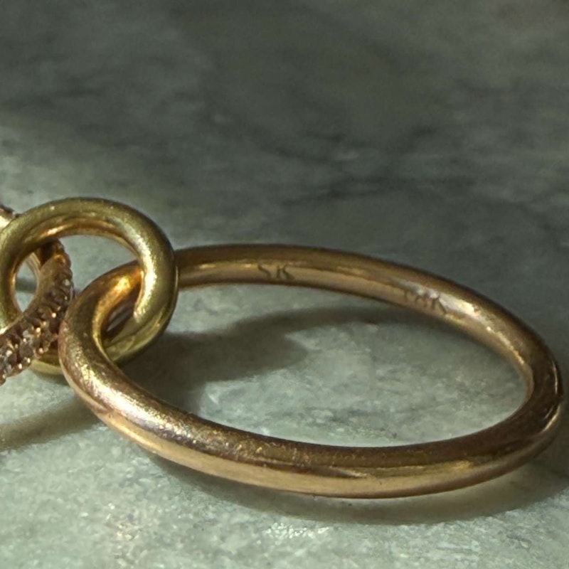 Spinelli Kilcollin Sonny 3-Band Diamond 18k Yellow & Rose Gold