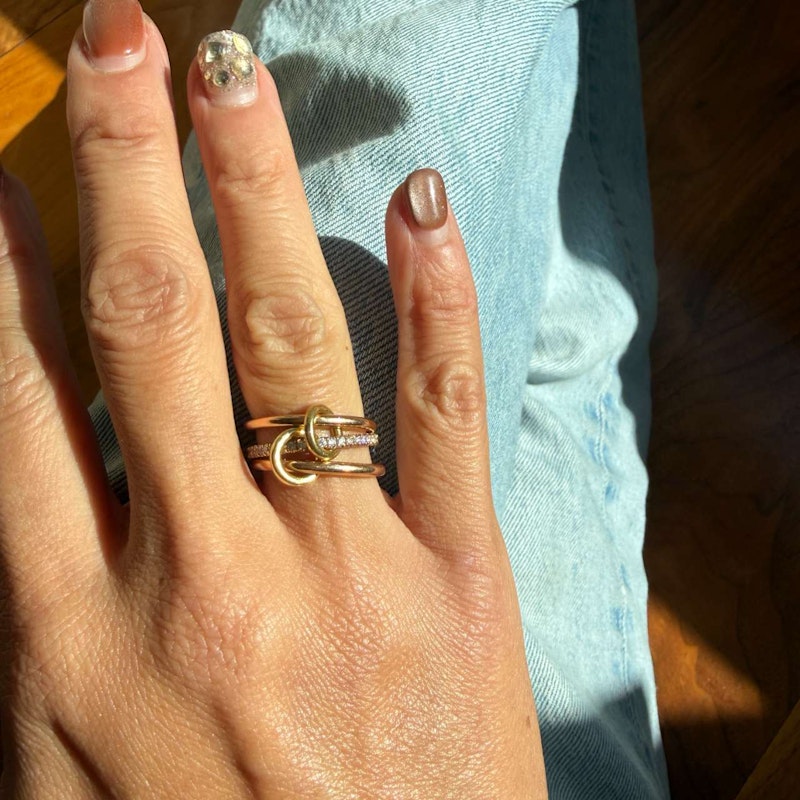 Spinelli Kilcollin Sonny 3-Band Diamond 18k Yellow & Rose Gold