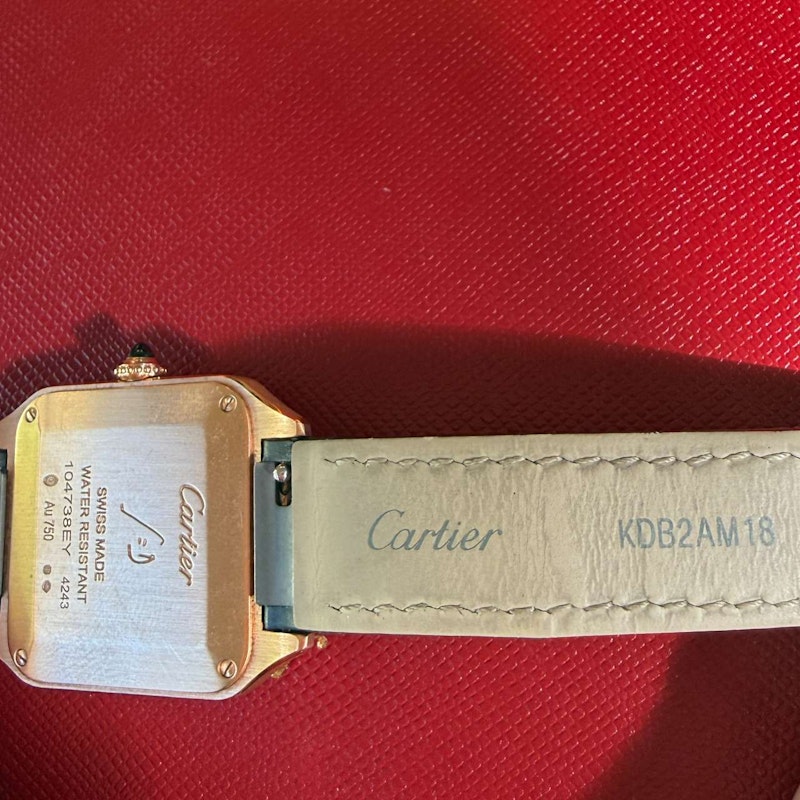 Cartier Santos-Dumont Small Model Watch in 18k Rose Gold