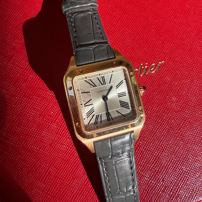 Cartier Santos-Dumont Small Model Watch in 18k Rose Gold