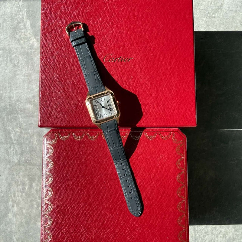 Cartier Santos-Dumont Small Model Watch in 18k Rose Gold