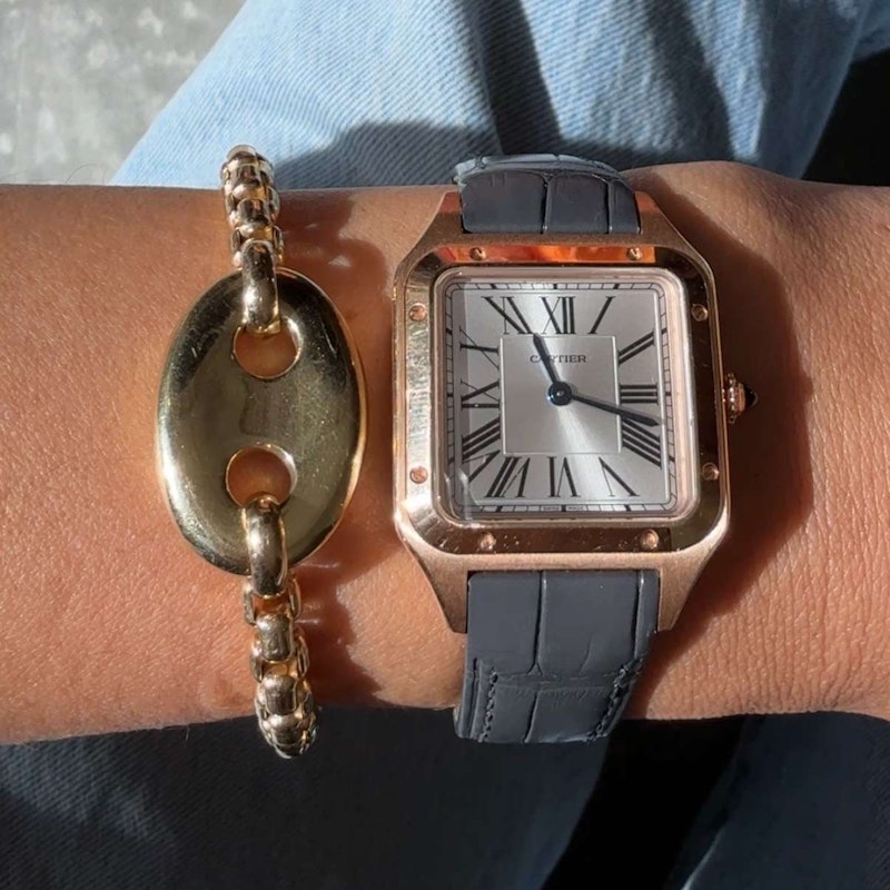 Cartier Santos-Dumont Small Model Watch in 18k Rose Gold