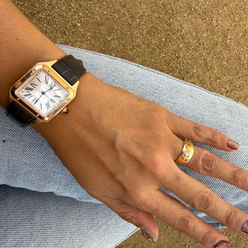 Cartier Santos-Dumont Small Model Watch in 18k Rose Gold
