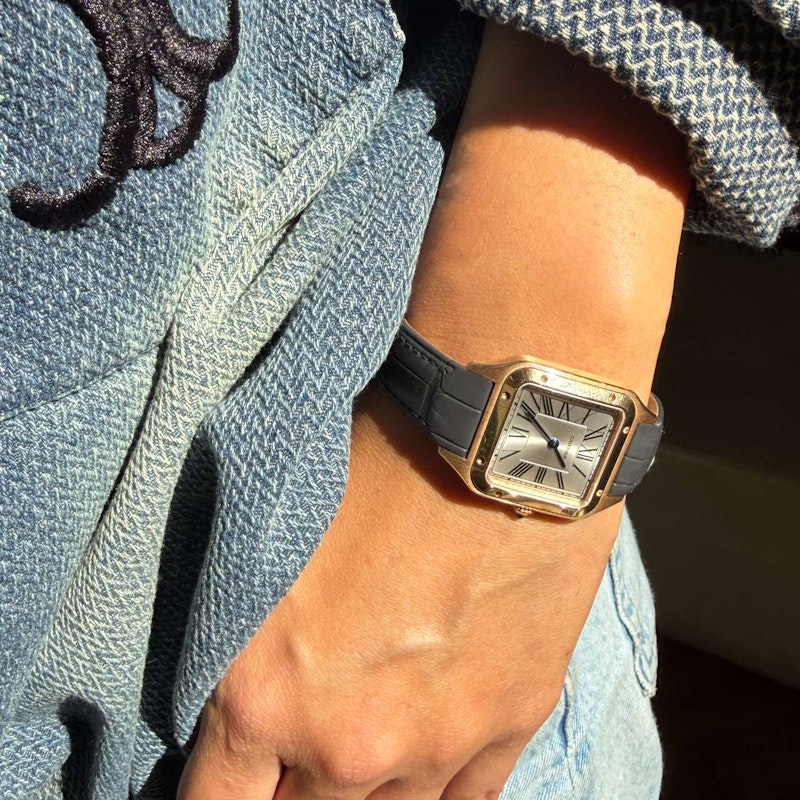 Cartier Santos-Dumont Small Model Watch in 18k Rose Gold