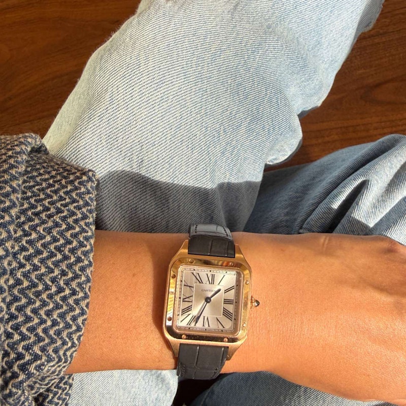 Cartier Santos-Dumont Small Model Watch in 18k Rose Gold