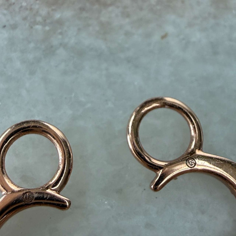 Three Stories 14k Rose Gold Make a Wish Small Crescent Moon and Star Charms