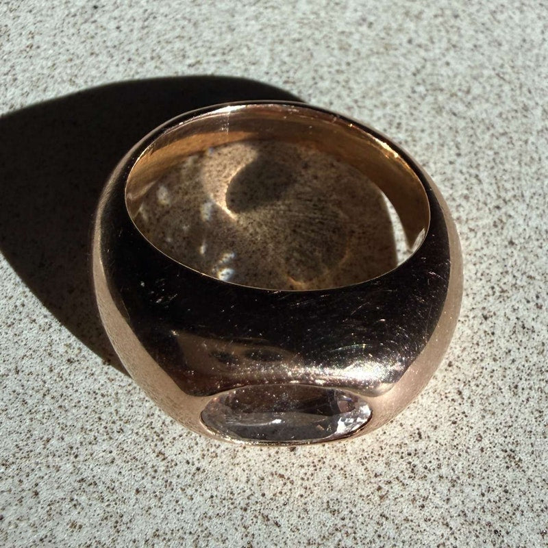 Jacquie Aiche 14k Rose Gold Medium Morganite Dome Ring