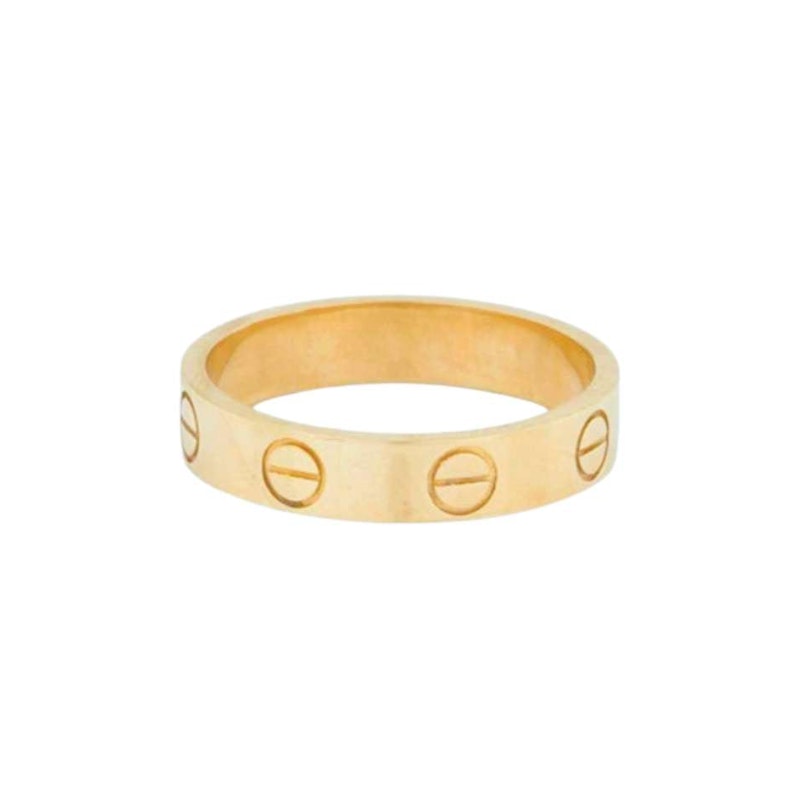 Cartier LOVE Ring Small Model 18k Yellow Gold, sz 48